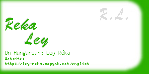 reka ley business card